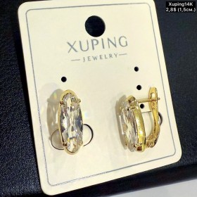 Сережки Xuping14К 10876 (1.5см)